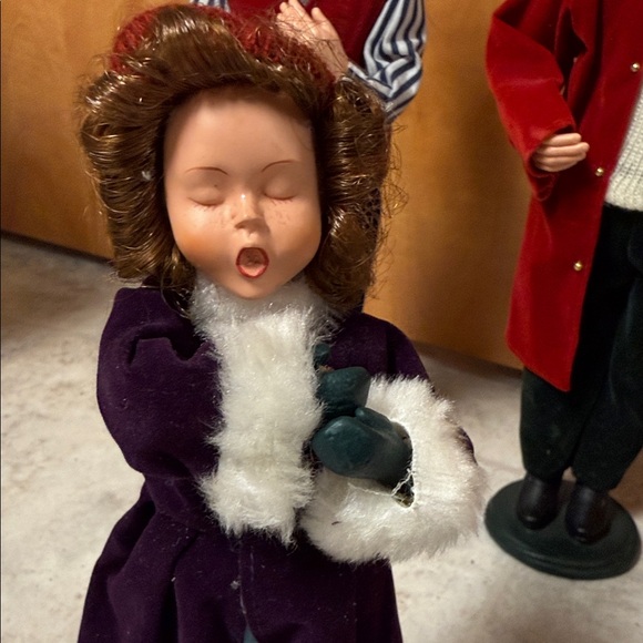 Victorian Caroler Kids Costume Set - Red and Black - Picture 2 of 5